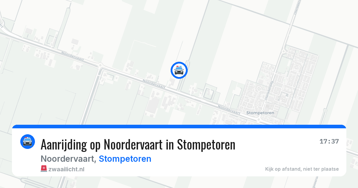 Aanrijding op Noordervaart in Stompetoren — 16 jun 2026