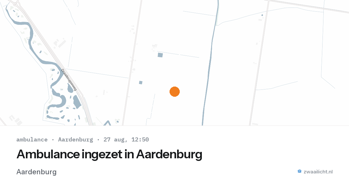 Ambulance ingezet in Aardenburg — 27 aug 2026