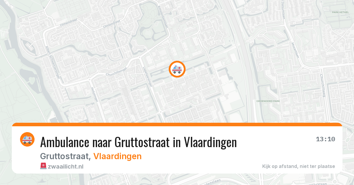 Ambulance naar Gruttostraat in Vlaardingen — 30 apr 2026