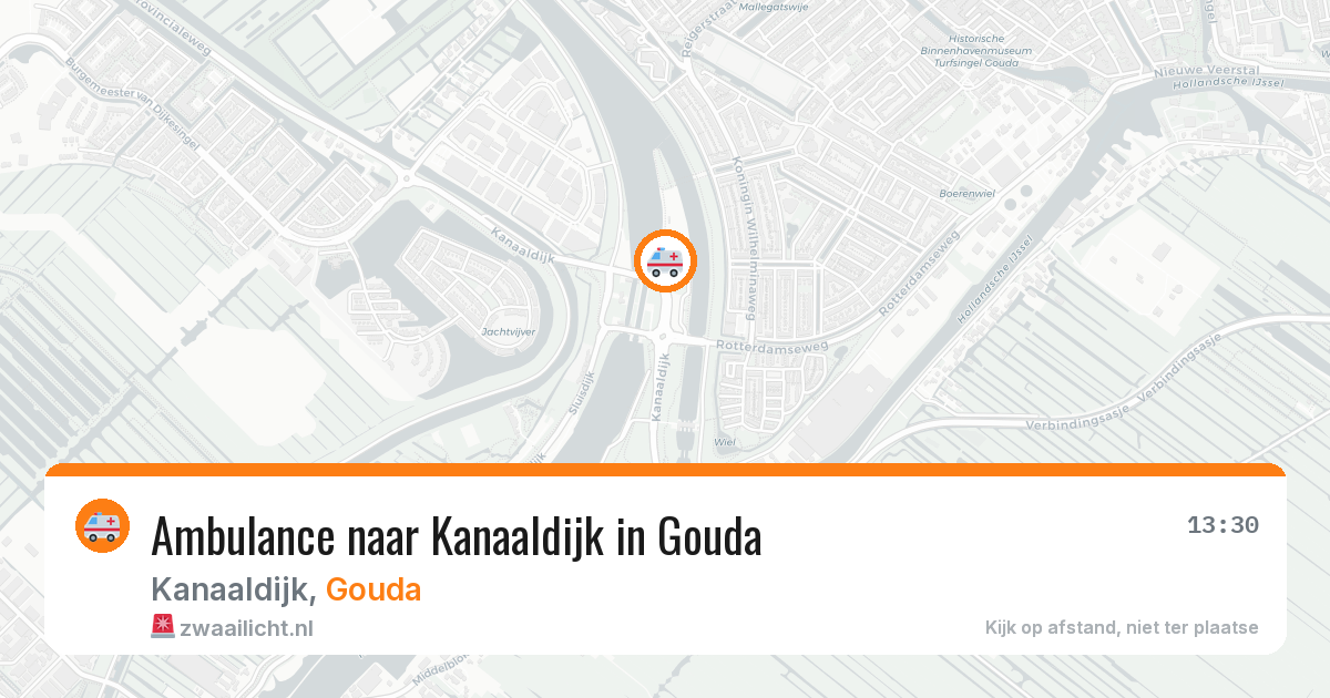 Ambulance naar Kanaaldijk in Gouda — 8 feb 2026