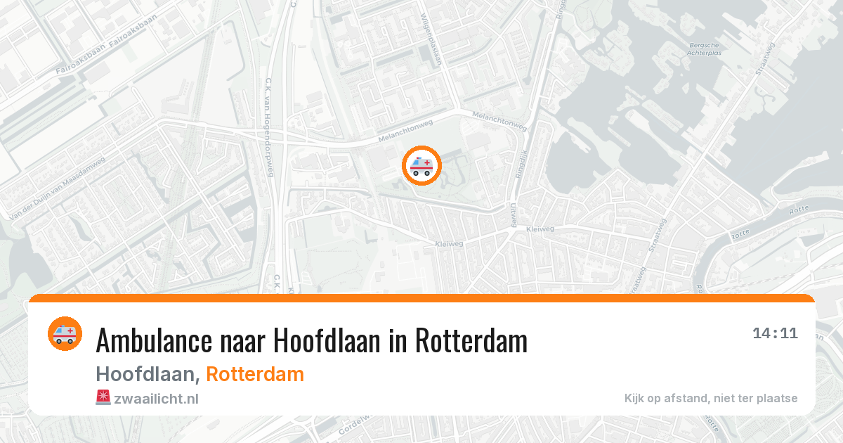 Ambulance naar Hoofdlaan in Rotterdam — 2 apr 2026