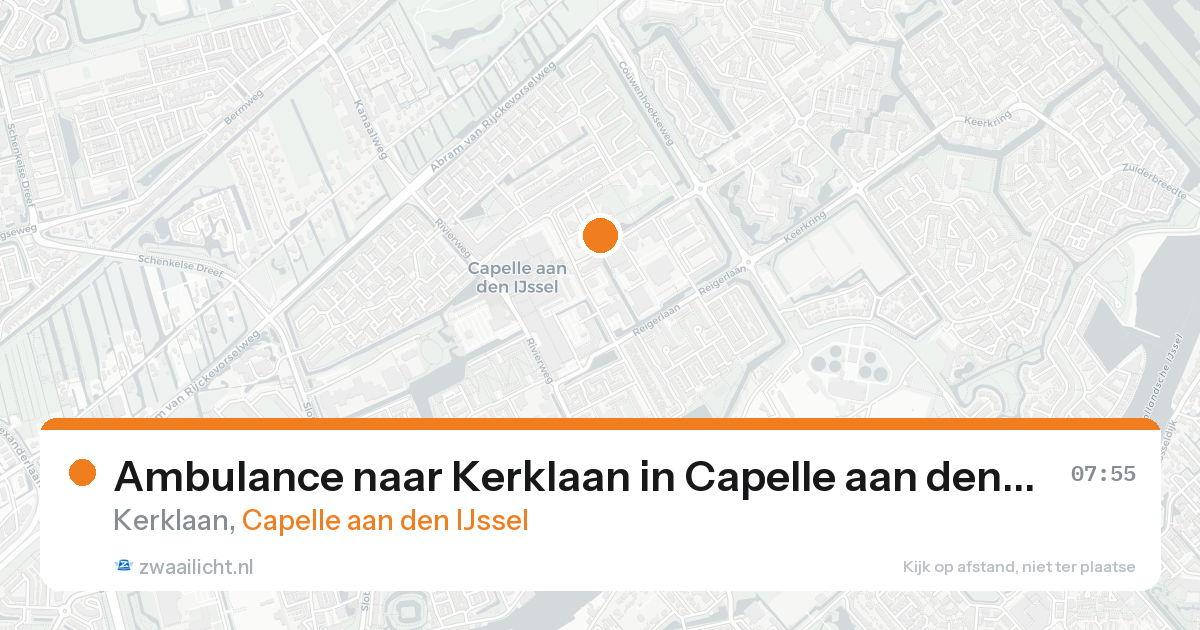 Ambulance naar Kerklaan in Capelle aan den IJssel — 18 aug 2026
