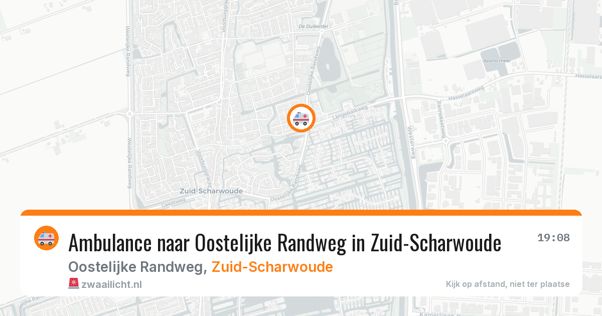 Ambulance naar Oostelijke Randweg in Zuid-Scharwoude — 3 jul 2026