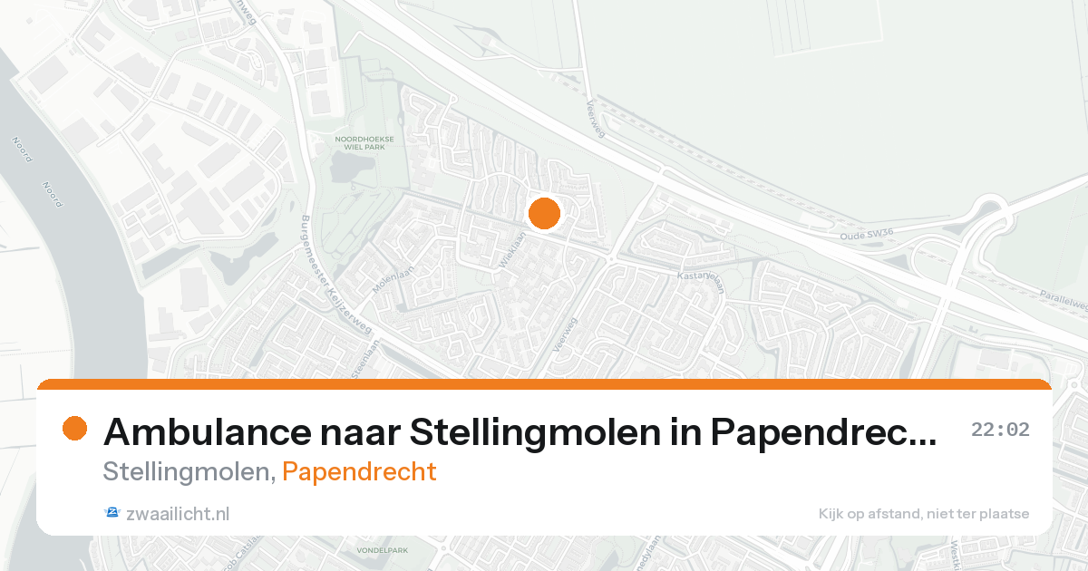 Ambulance naar Stellingmolen in Papendrecht — 30 jan 2026