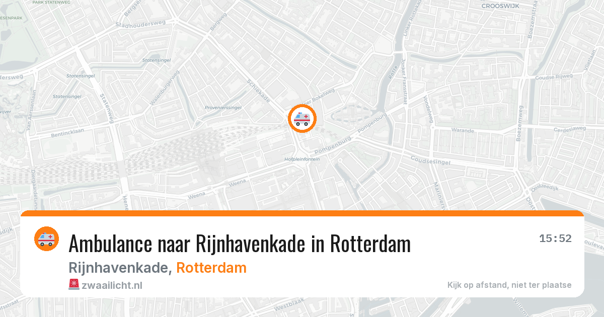 Ambulance naar Rijnhavenkade in Rotterdam — 27 mei 2026