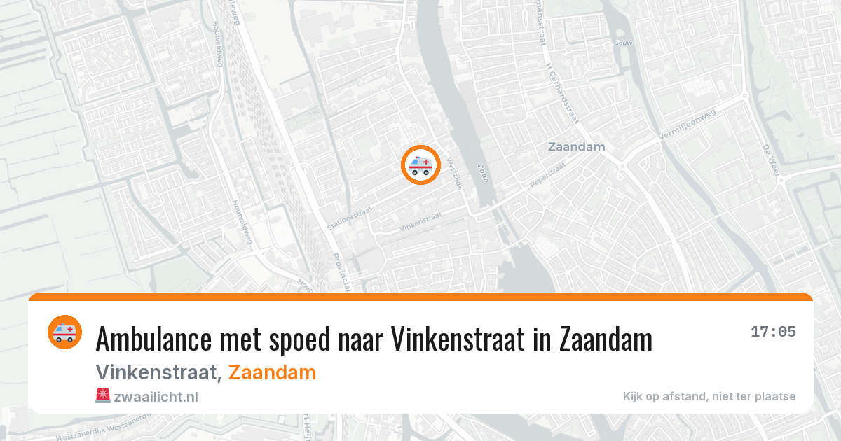 Ambulance met spoed naar Vinkenstraat in Zaandam — 2 apr 2026