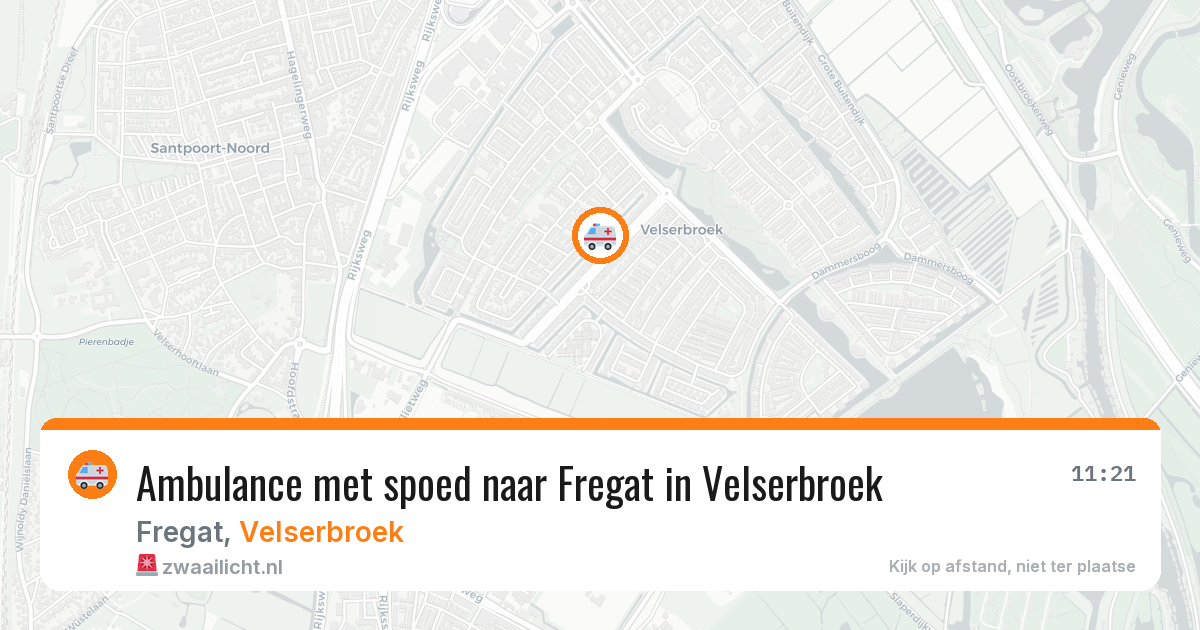 Ambulance met spoed naar Fregat in Velserbroek — 15 jul 2026