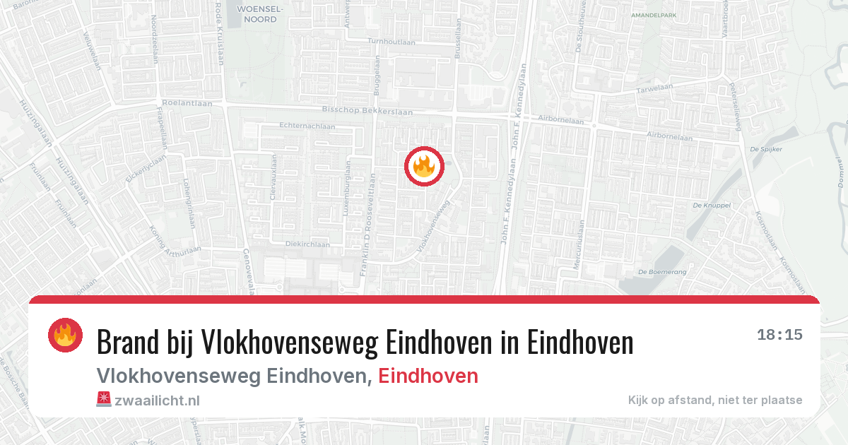 Brand bij Vlokhovenseweg Eindhoven in Eindhoven — 24 mei 2026