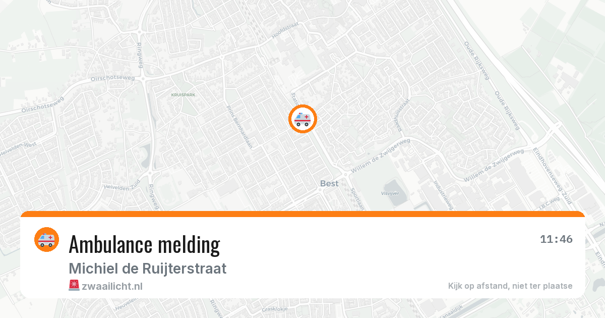 Ambulance melding — 15 mei 2026