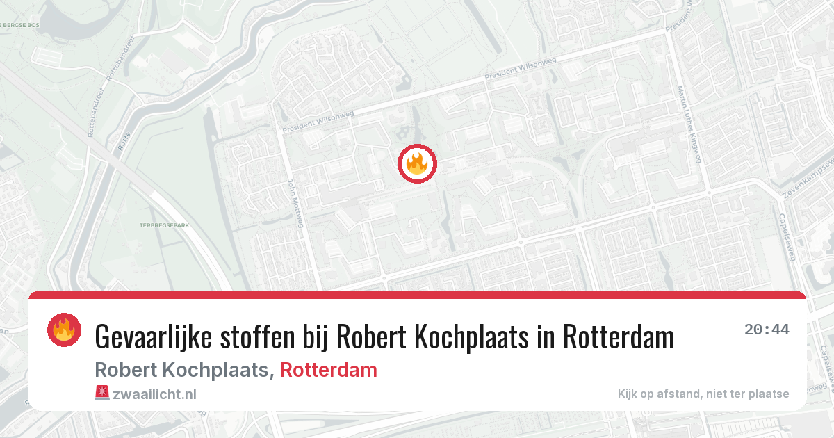 Gevaarlijke stoffen bij Robert Kochplaats in Rotterdam — 6 mei 2026