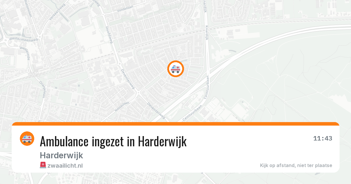 Ambulance ingezet in Harderwijk — 31 jul 2026