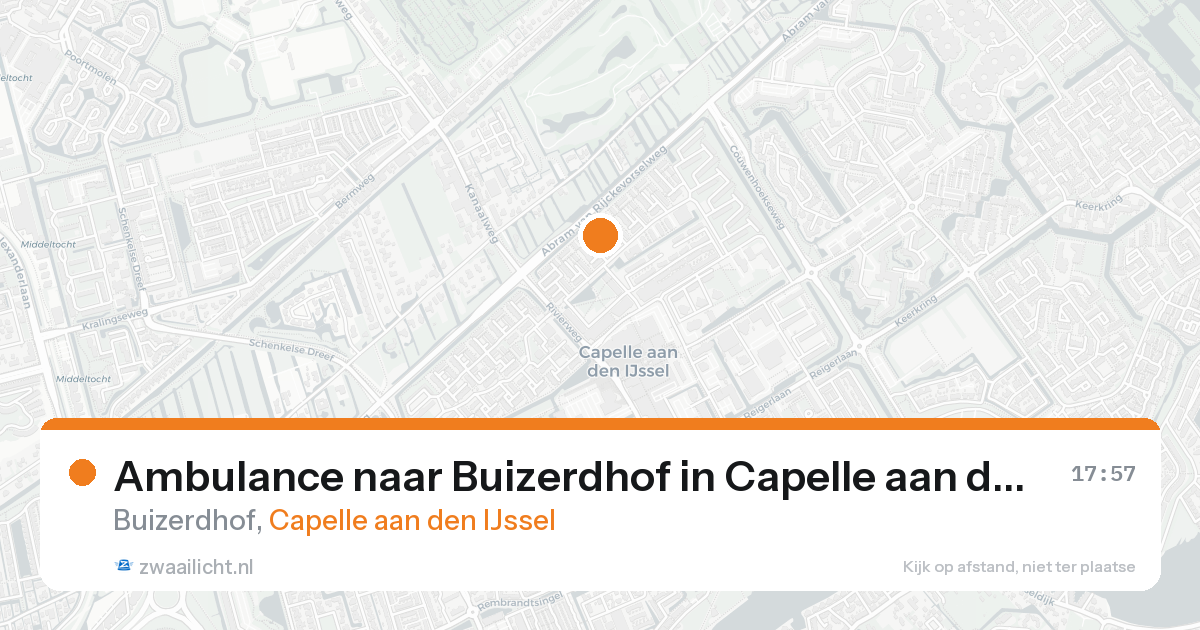 Ambulance naar Buizerdhof in Capelle aan den IJssel — 15 aug 2026