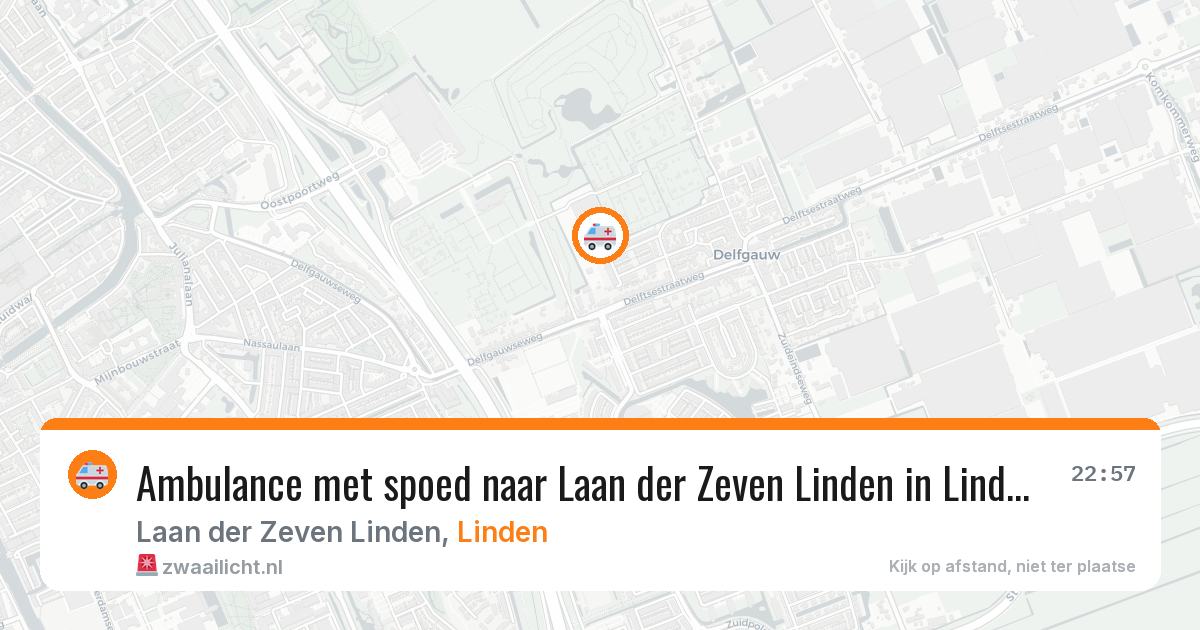 Ambulance met spoed naar Laan der Zeven Linden in Linden — 10 feb 2026