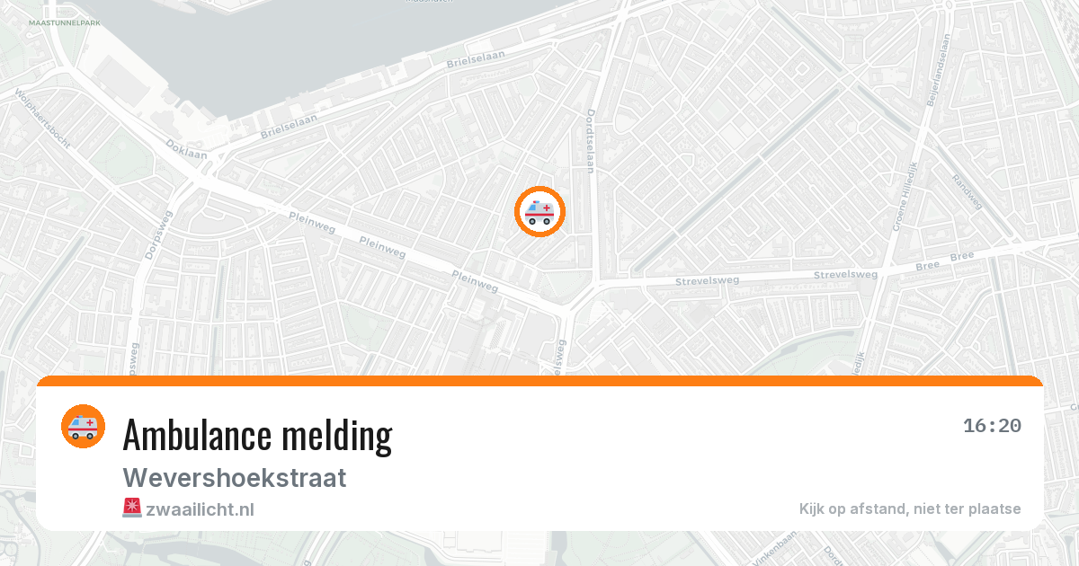 Ambulance melding — 25 mrt 2026