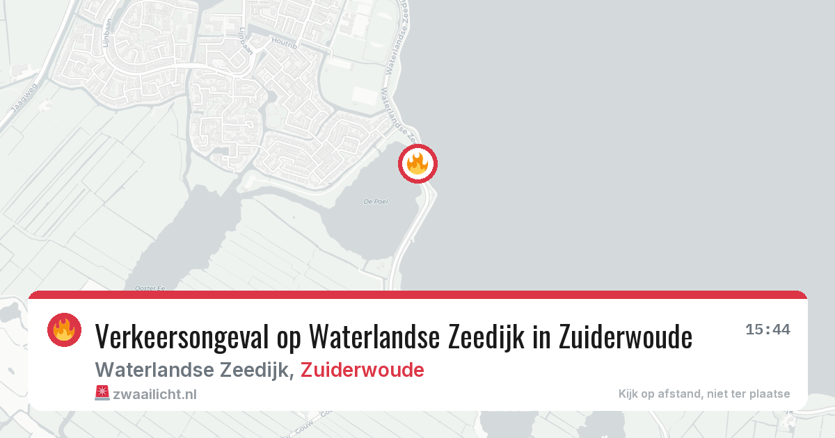 Verkeersongeval op Waterlandse Zeedijk in Zuiderwoude — 21 feb 2026