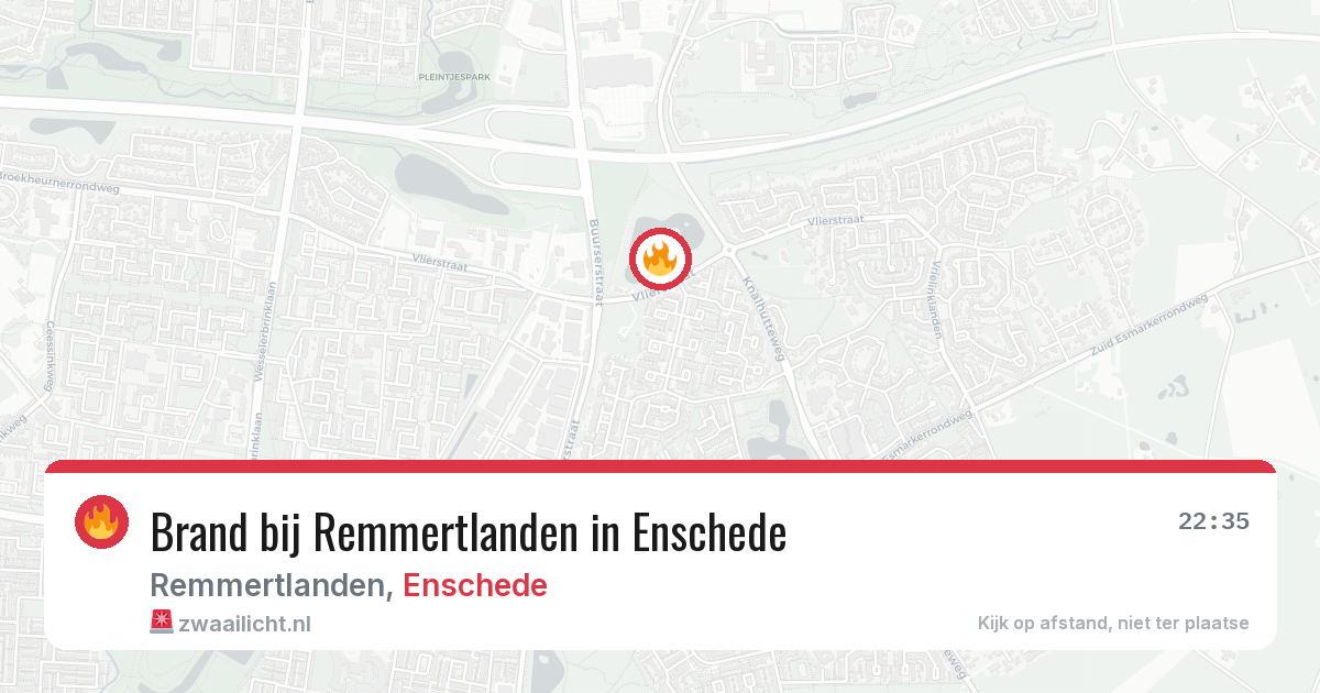 Brand bij Remmertlanden in Enschede — 21 jun 2026