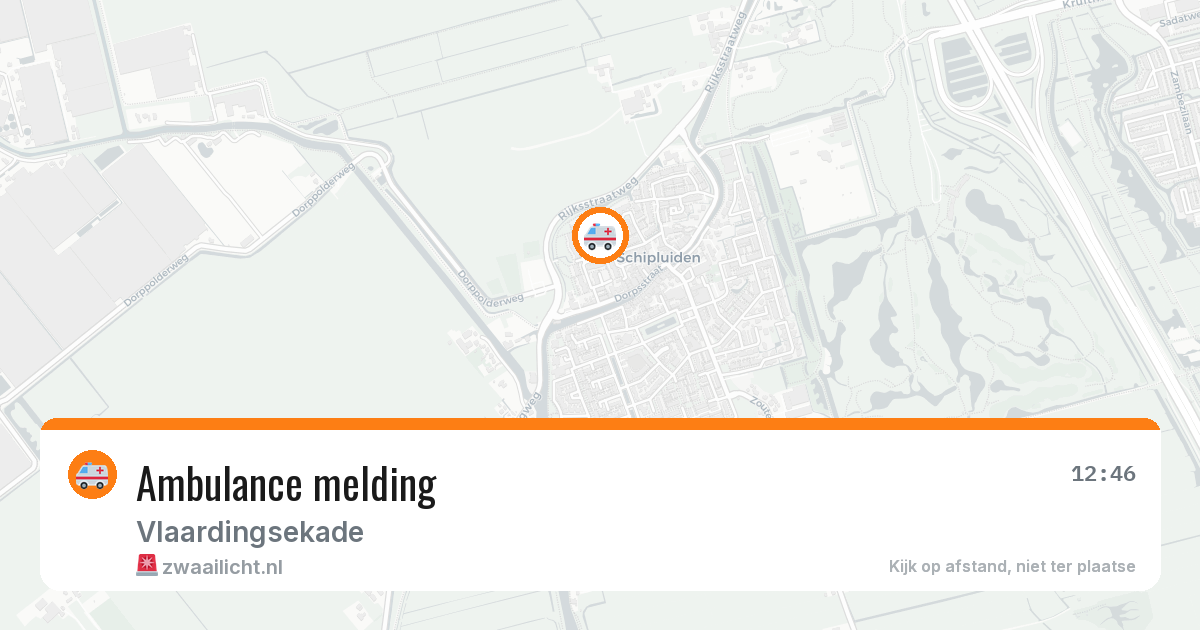 Ambulance melding — 10 aug 2026