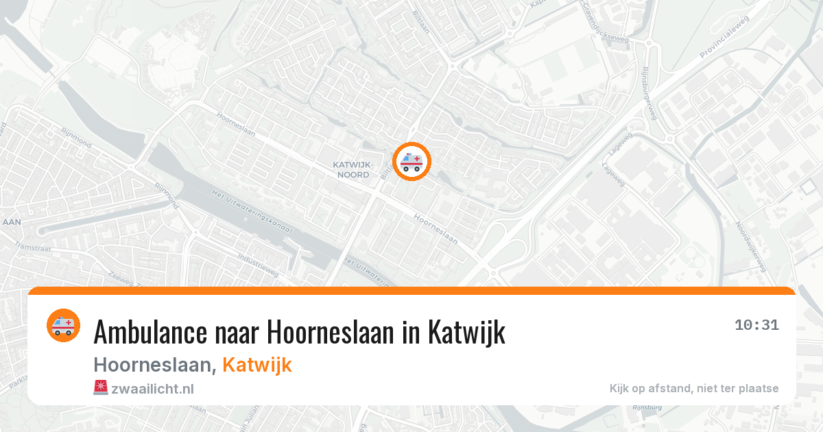 Ambulance naar Hoorneslaan in Katwijk — 29 jan 2026