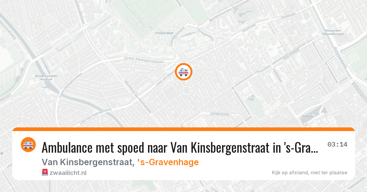 Ambulance met spoed naar Van Kinsbergenstraat in 's-Gravenhage — 12 feb 2026