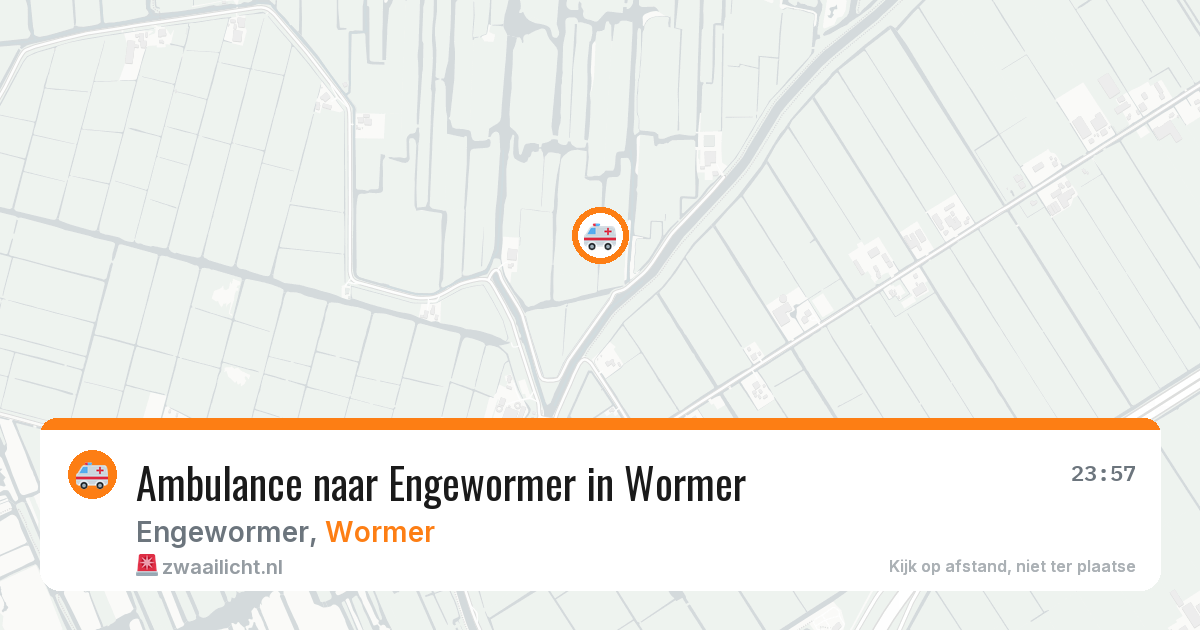 Ambulance naar Engewormer in Wormer — 12 apr 2026