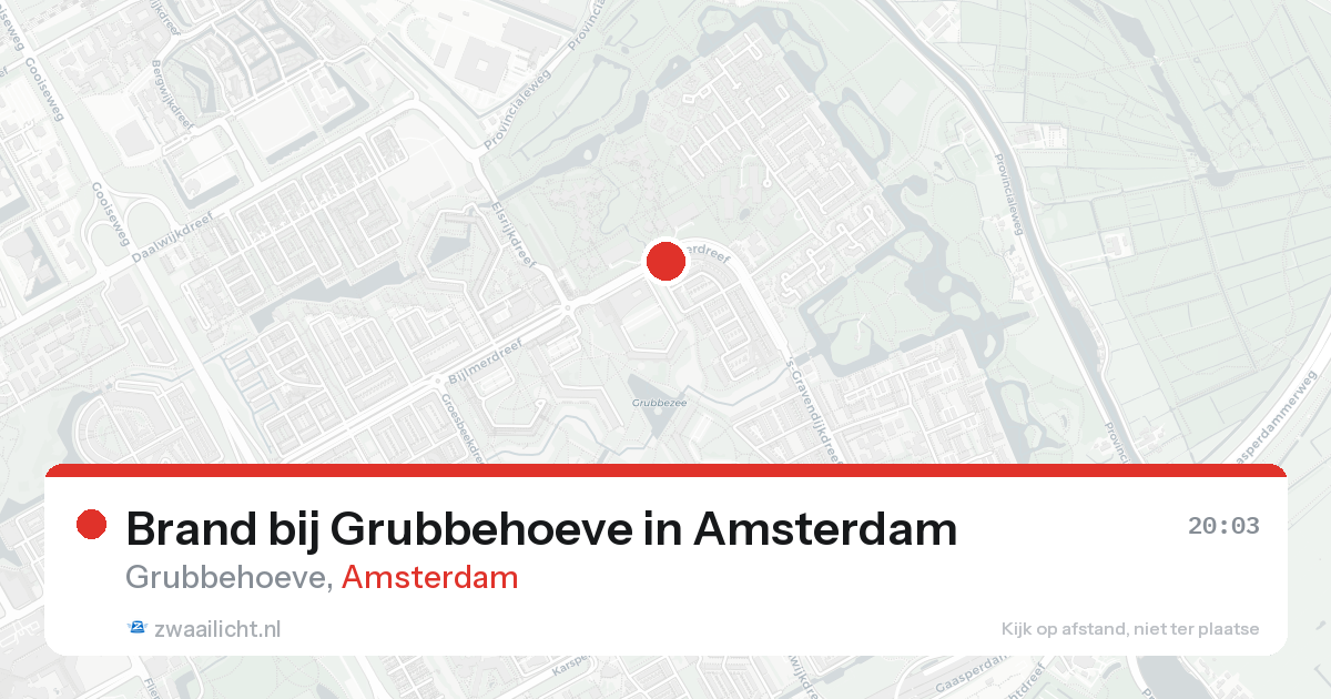 Brand bij Grubbehoeve in Amsterdam — 8 jun 2026