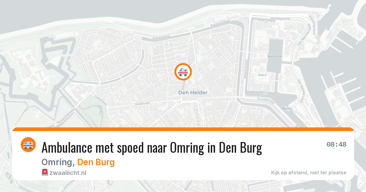 Ambulance met spoed naar Omring in Den Burg — 25 mei 2026