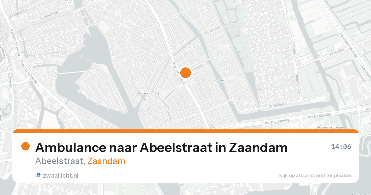 Ambulance naar Abeelstraat in Zaandam — 26 mei 2026