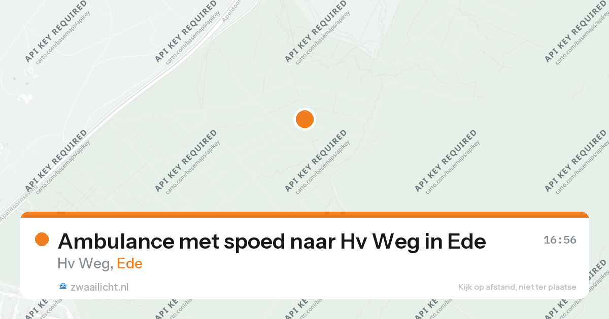 Ambulance met spoed naar Hv Weg in Ede — 26 aug 2026
