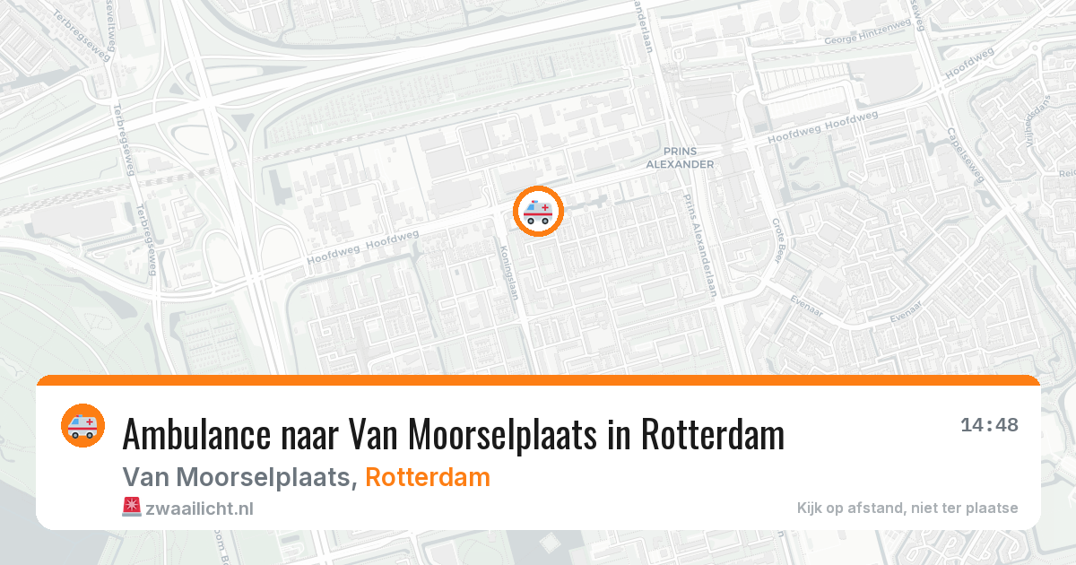 Ambulance naar Van Moorselplaats in Rotterdam — 2 jun 2026