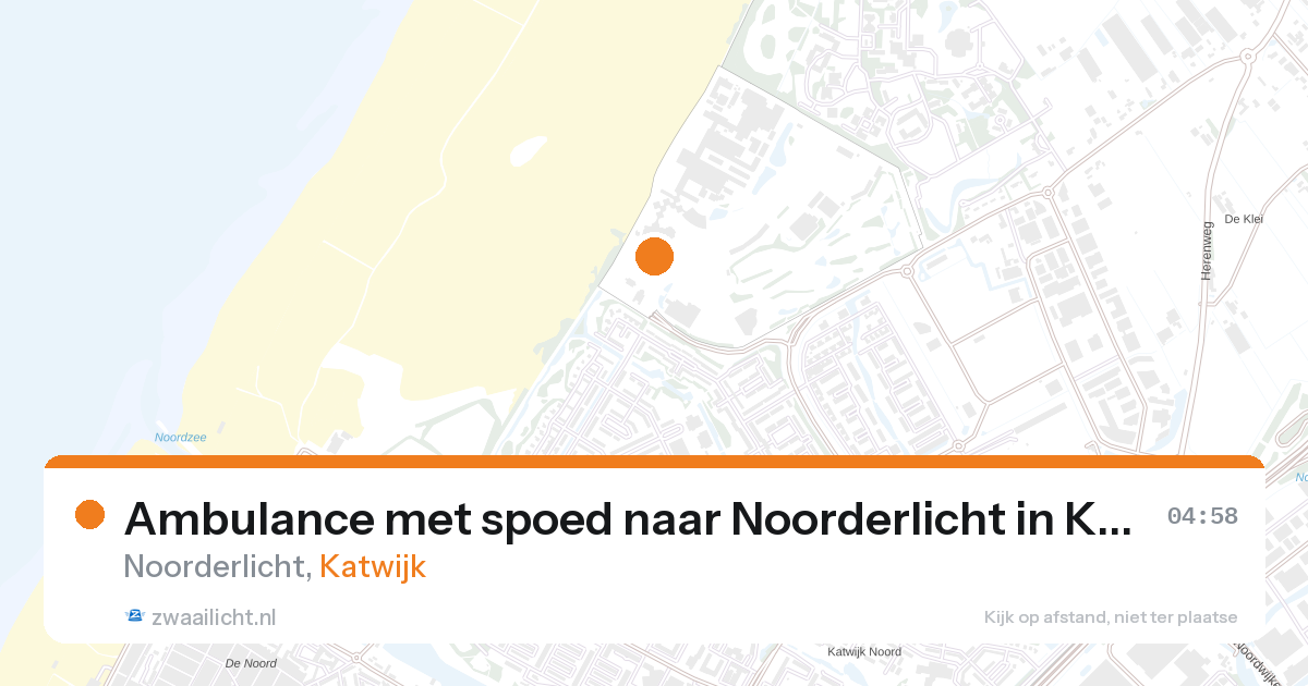 Ambulance met spoed naar Noorderlicht in Katwijk — 6 jul 2026