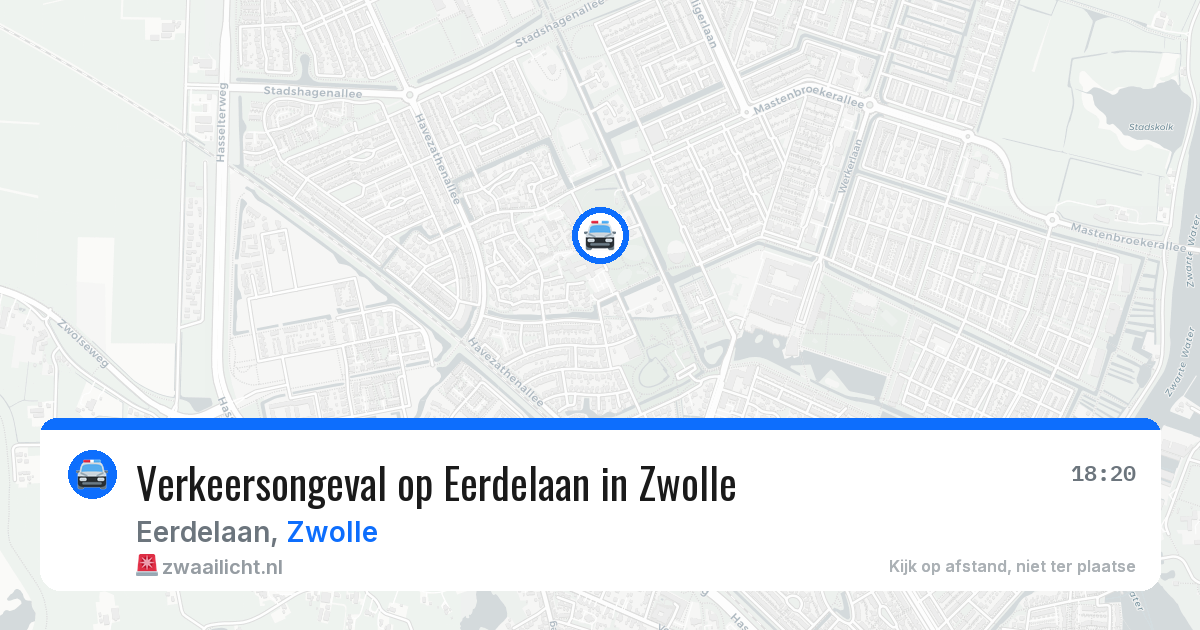 Verkeersongeval op Eerdelaan in Zwolle — 17 jun 2026