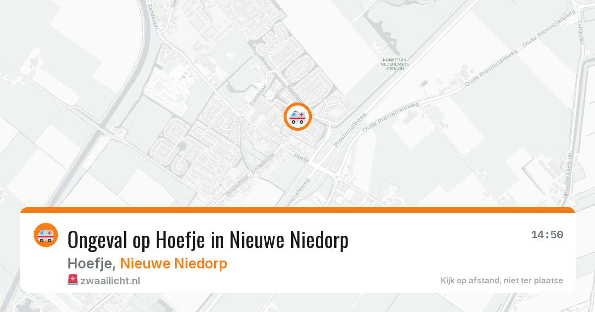 Ongeval op Hoefje in Nieuwe Niedorp — 12 mrt 2026