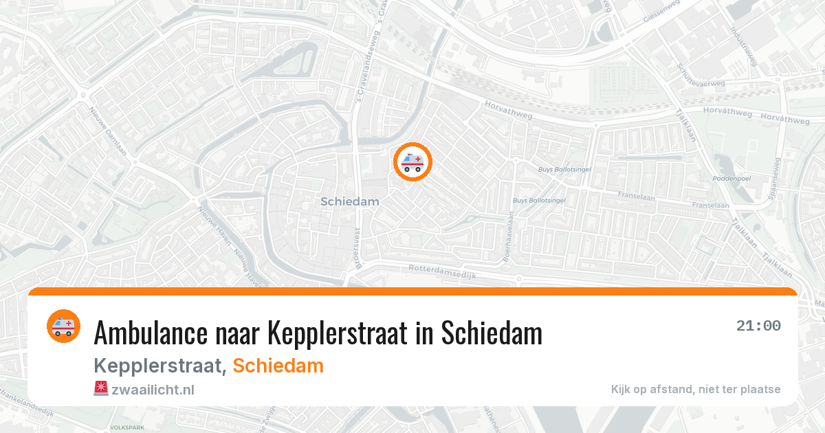 Ambulance naar Kepplerstraat in Schiedam — 3 apr 2026