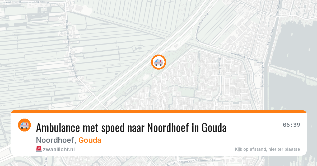 Ambulance met spoed naar Noordhoef in Gouda — 6 feb 2026