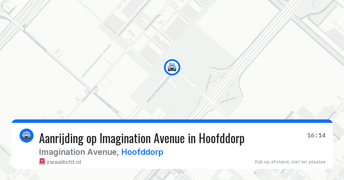 Aanrijding op Imagination Avenue in Hoofddorp — 3 jul 2026