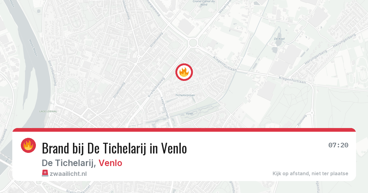 Brand bij De Tichelarij in Venlo — 30 mrt 2026