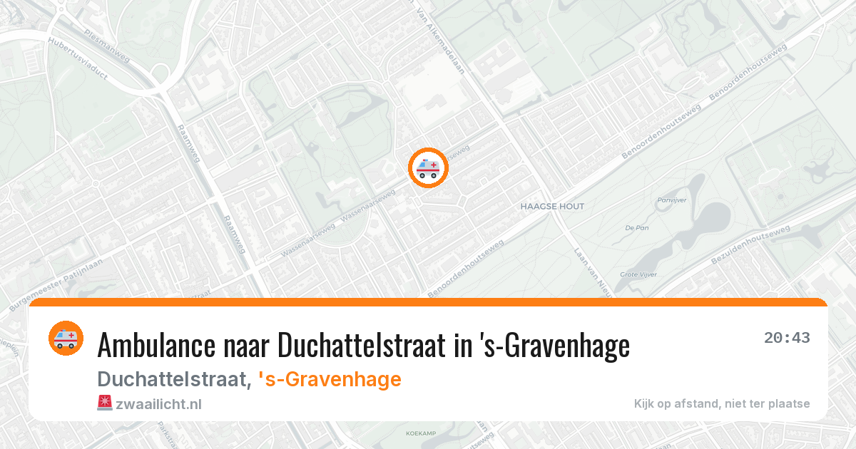 Ambulance naar Duchattelstraat in 's-Gravenhage — 28 feb 2026