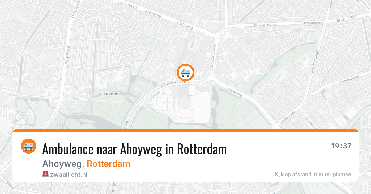 Ambulance naar Ahoyweg in Rotterdam — 6 jun 2026