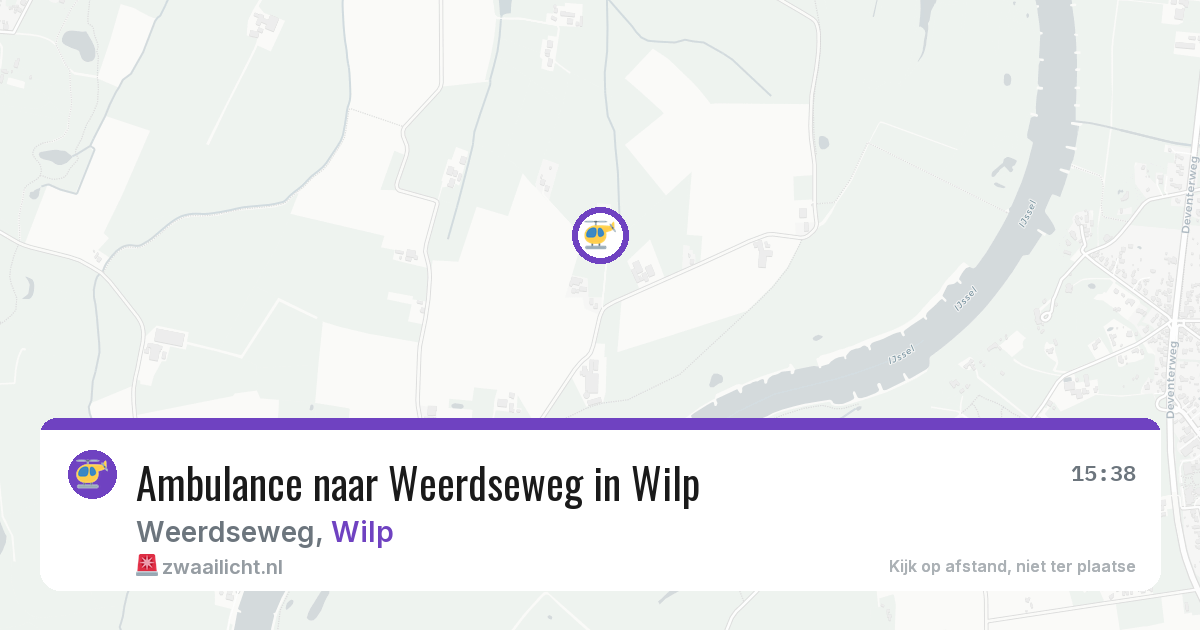 Ambulance naar Weerdseweg in Wilp — 24 jun 2026