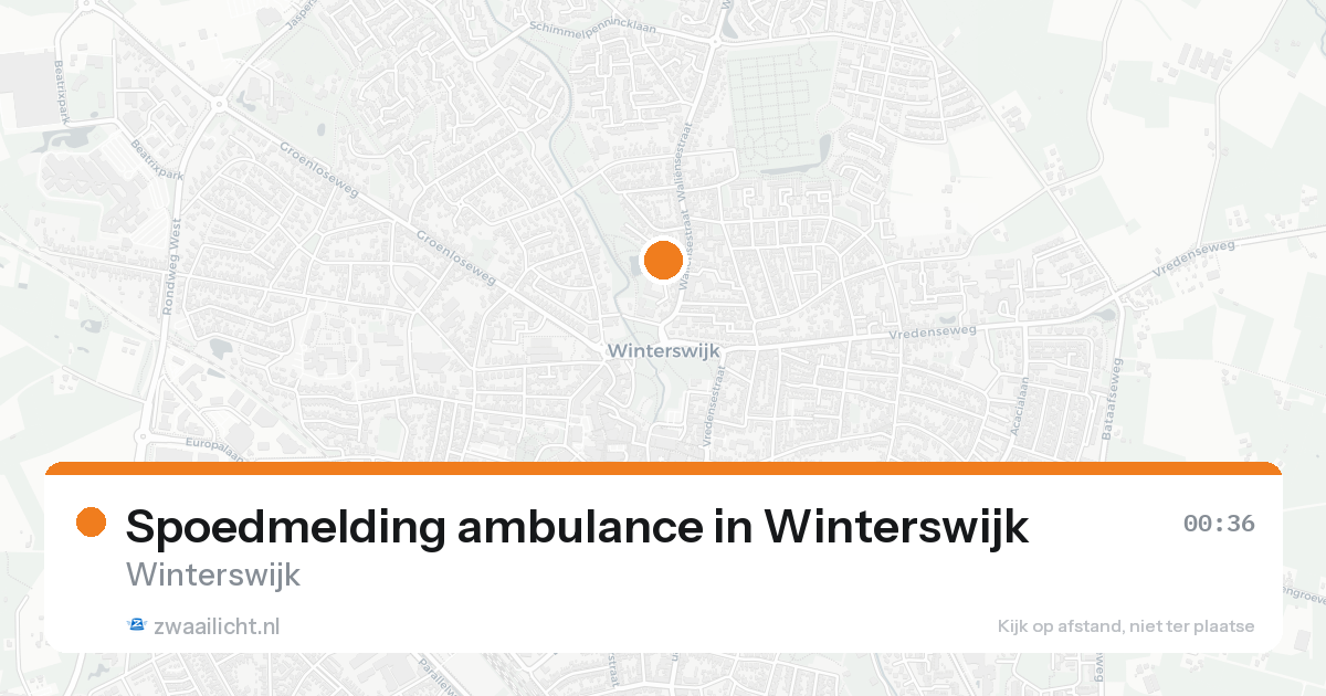 Spoedmelding ambulance in Winterswijk — 7 feb 2026