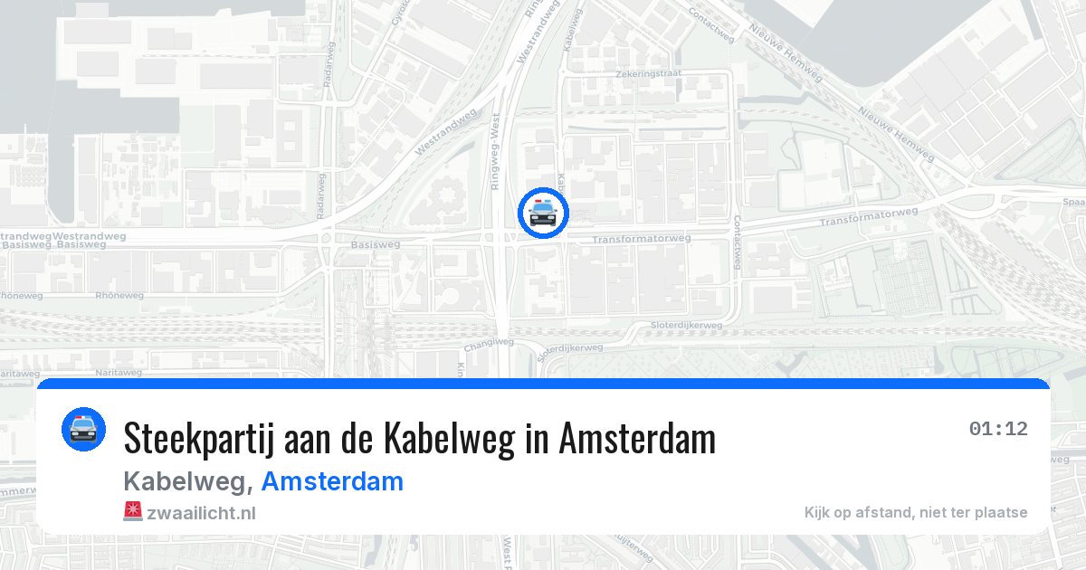 Steekpartij aan de Kabelweg in Amsterdam — 2 jun 2026