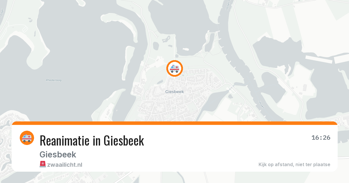 Reanimatie in Giesbeek — 19 feb 2026