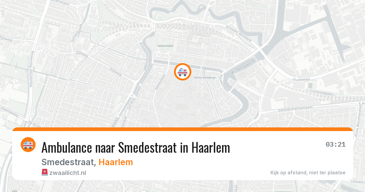 Ambulance naar Smedestraat in Haarlem — 27 apr 2026