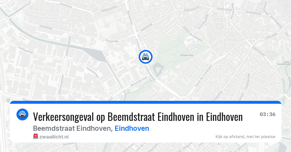 Verkeersongeval op Beemdstraat Eindhoven in Eindhoven — 24 mei 2026