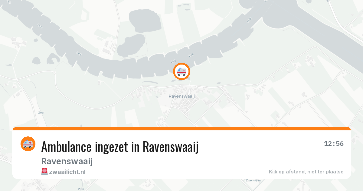 Ambulance ingezet in Ravenswaaij — 2 apr 2026