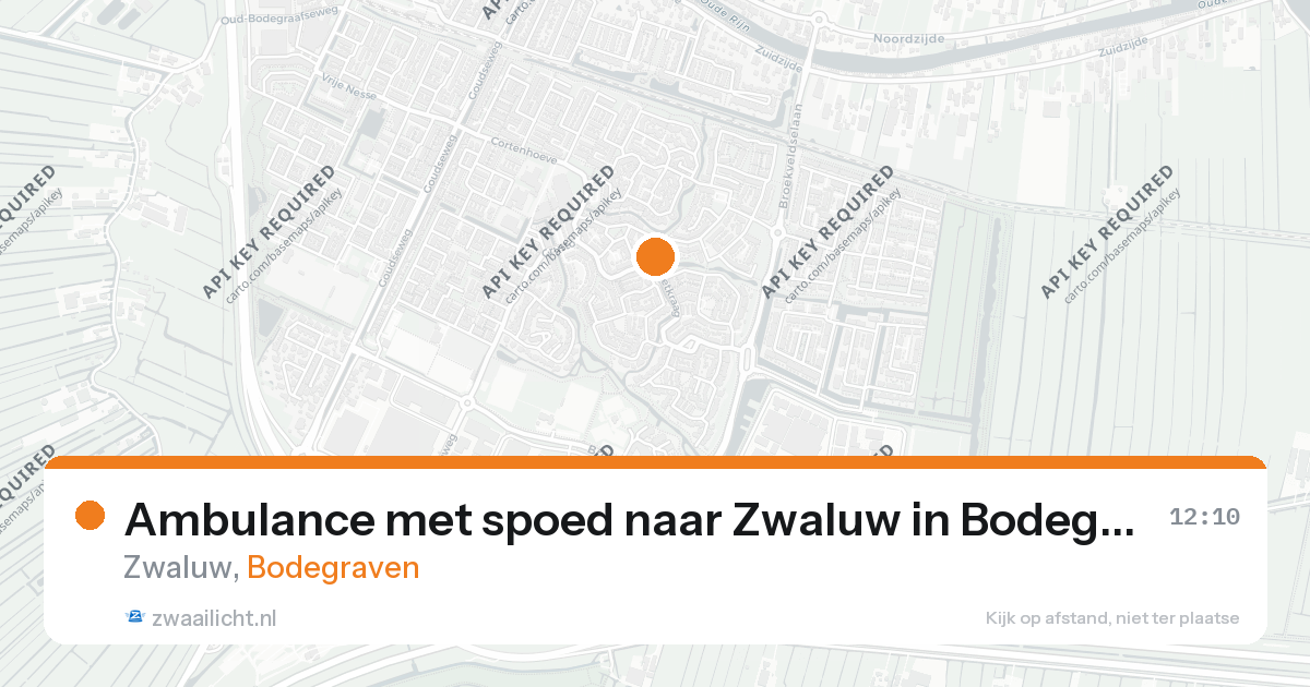Ambulance met spoed naar Zwaluw in Bodegraven — 1 jul 2026