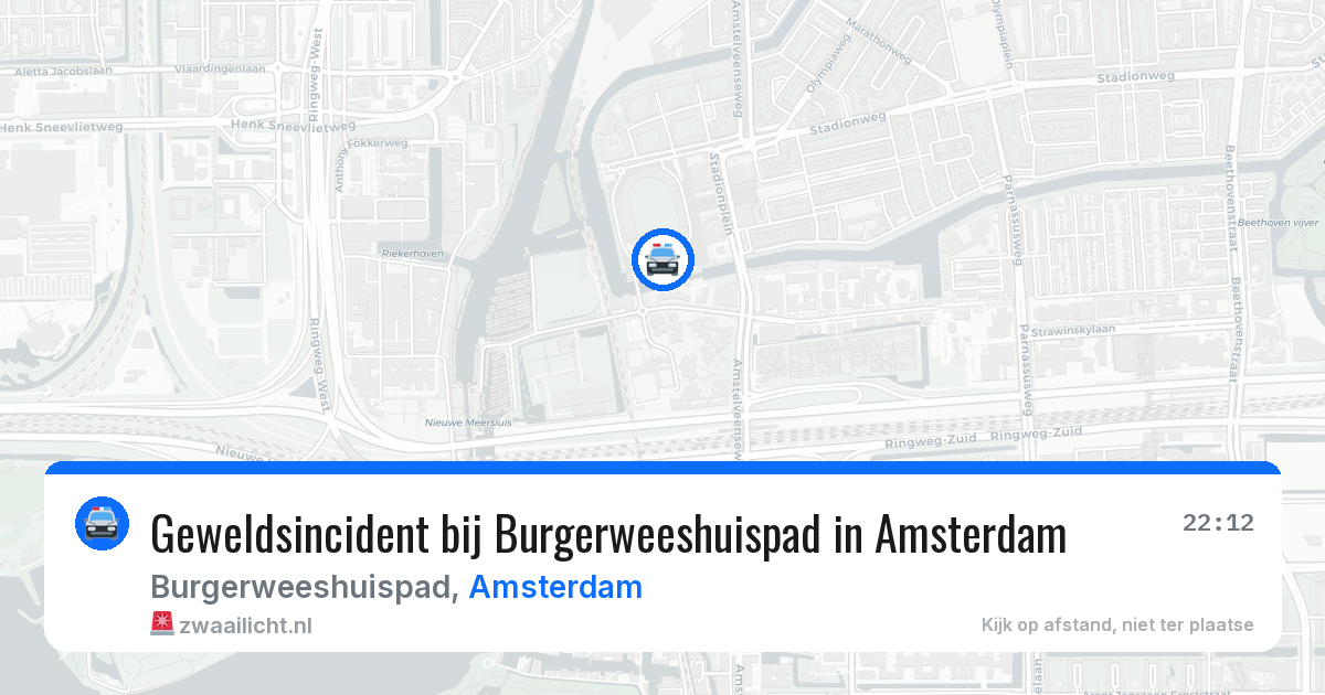Geweldsincident bij Burgerweeshuispad in Amsterdam — 4 jun 2026