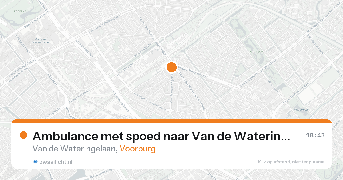 Ambulance met spoed naar Van de Wateringelaan in Voorburg — 7 feb 2026
