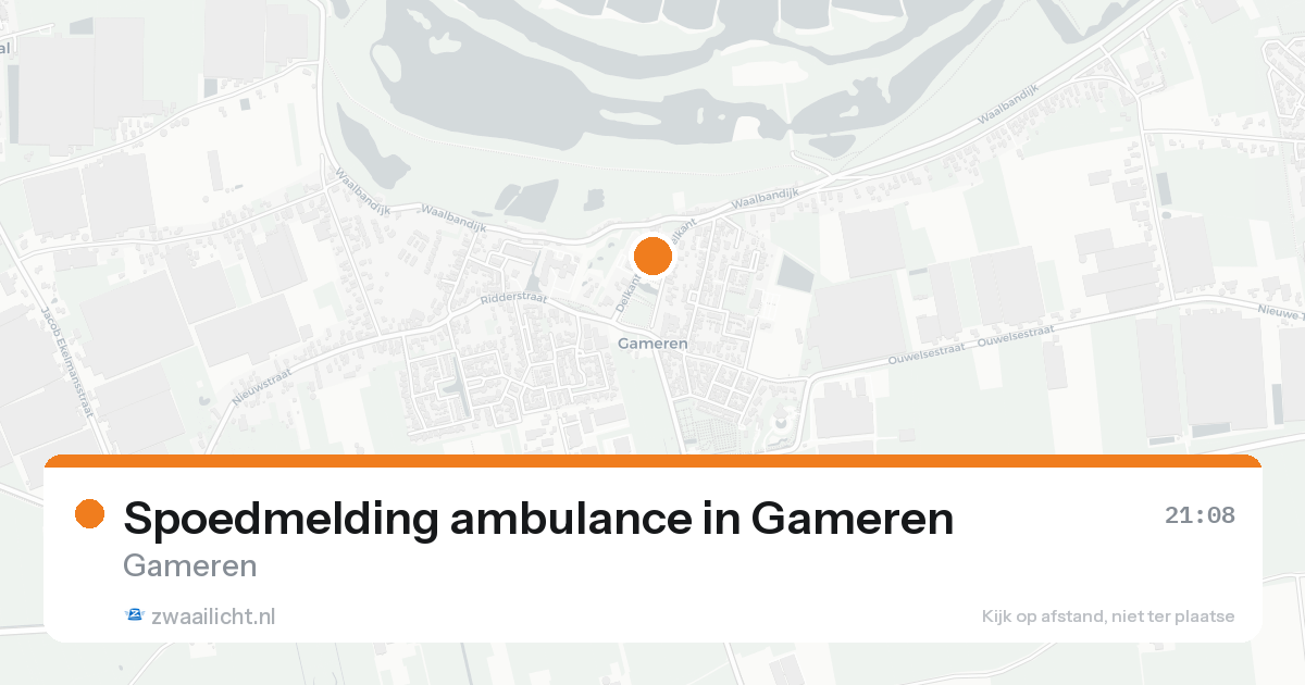 Spoedmelding ambulance in Gameren — 7 feb 2026