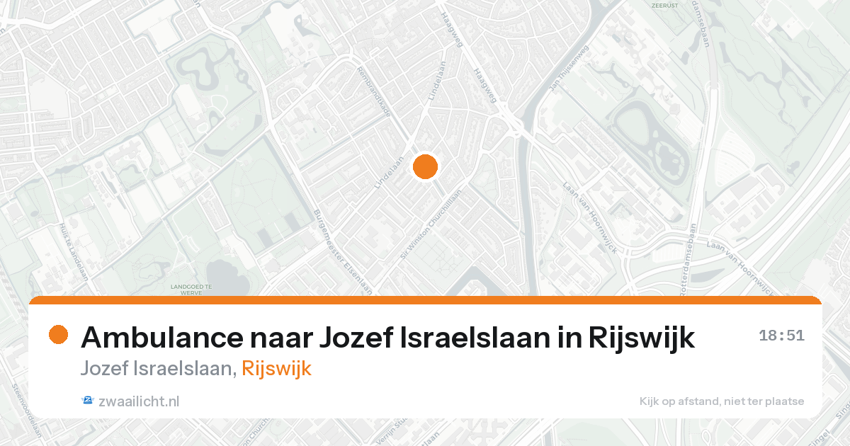 Ambulance naar Jozef Israelslaan in Rijswijk — 7 apr 2026
